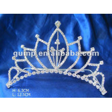 Rhinestone casamento tiara pente (GWST12-007)